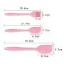 firlar 6pcs Silicone Baking Utensils Set, Pink Silicone Egg Beater Spoon Clip Spatula Oil Brush Kitchenware Hand Whisk Mixer Cookware Set