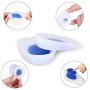 Silicone Gel Heel Cups for Heel Pain - Heel Protectors Shoe Inserts Women for Plantar Fasciitis, Sore Heel Pain, Bone Spur and Achilles Pain - Heel Pads and Heel Cushions Support 3 Pairs (Small)