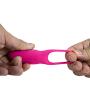 CNHIDEE Cock Penis Ring Prolonging Delay adult sex toys with Vibrator For man women couple Silicone USB Rechargeable 7 multi-speed Waterproof Quiet,Pink,0.6 Ounce