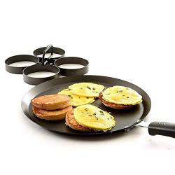 Gugulove Ware Omelette Non Stick Egg Pancake Ring 4 Piece Set - Pancake Ring Rings Omelette Kitchenware Tool Piece Stick Egg/pancake Pancake Rings Glow Wand Fruit Garden Flip Flowe