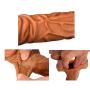 Coffee 12 INCH Silicone penile Condom ExTander expands Male Chastity Toys Lengthen Cock Sleeves
