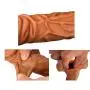 Coffee 12 INCH Silicone penile Condom ExTander expands Male Chastity Toys Lengthen Cock Sleeves