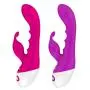 O-GAME Rabbit Vibrantor Silicone Stimulator with 10 Vibranting Modes Waterproof Rechargeable Motor Toys for Women or Couples