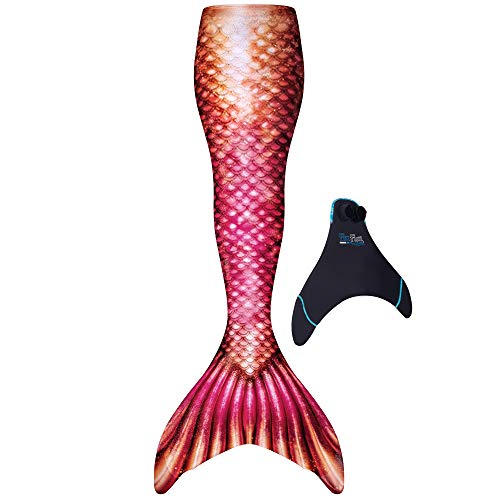 Fin Fun Mermaid Tails for Swimming with Monofin - Kids and Adult Sizes - Limited Edition