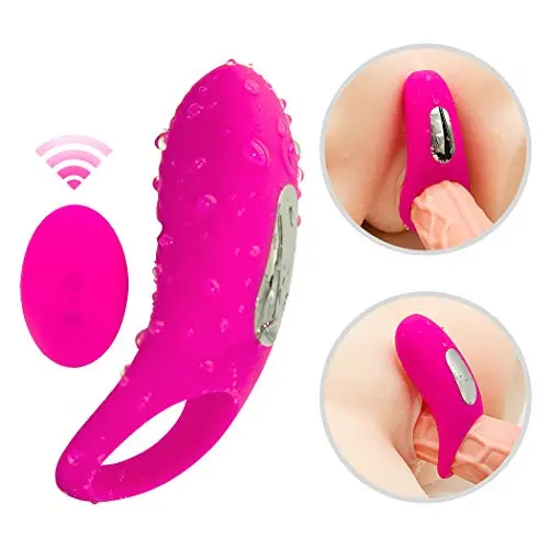Wireless Remote Male Massage Rings for Longer Lasting Cǒckríng fot Couples Powerful Silicone Toys for Men & Women