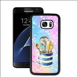 Samsung Galaxy S7 Case, Kitchenware Shock-Absorption TPU Rubber Bumper Samsung Galaxy S7 Case, Ultra Thin Slim Protective Cover for Samsung Galaxy S7-Black