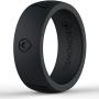 BONDWELL Silicone Wedding Ring for Men Save Your Finger & A Marriage Safe, Durable Rubber Wedding Band for Active Athletes, Military, Crossfit, Weight Lifting, Workout