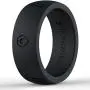 BONDWELL Silicone Wedding Ring for Men Save Your Finger & A Marriage Safe, Durable Rubber Wedding Band for Active Athletes, Military, Crossfit, Weight Lifting, Workout