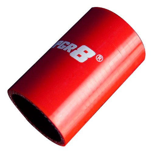 Upgr8 Universal 4-Ply High Performance Straight Coupler Silicone Hose 76mm Length (1.5"(38MM), Red)