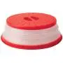 Tovolo Vented, Easy Grip, Collapsible Microwave Cover, 10.5 Inch, Red
