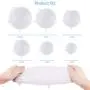 Silicone Stretch Lids, 12 Pack Reusable Airtight Food Storage Covers, Keeping Food Fresh, Durable and Stretchable to Fit Various Sizes and Shapes of Containers.Microwave and Dishwasher Safe 6 Sizes