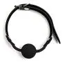 HuntGold Fetish Erotic Silicone Mouth Gag Ball Leather Bondage Restraint Strap Sex Toy Black