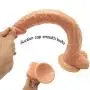 Womens 15.7 Inch Suction Cup Silicone Soft-??ld?, Realistic Texture and Real Touch Toys