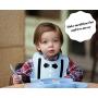 Waterproof Bibs for Toddlers - Silicone Baby Bib ? Easy to Clean Feeding Bib - Soft, Comfortable, and Adjustable - Fits Up to 6 Years Old (Blue Suit)