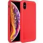 Miracase Liquid Silicone Case Compatible with iPhone Xs (2018)/ iPhone X(2017) 5.8 inch, Gel Rubber Full Body Protection Shockproof Cover Case Drop Protection Case (Red)