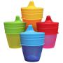 Sippy Cup Lids by MrLifeHack - (4 Pack) - Makes Any Cup Or Bottle Spill Proof - 100% BPA Free Leak Proof Silicone - Perfect for Toddlers & Babies