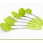 JunbosiKitchenware 6 Piece Set of Bow Handle Non-Stick Pan Silicone Shovel Silicone Kitchenware