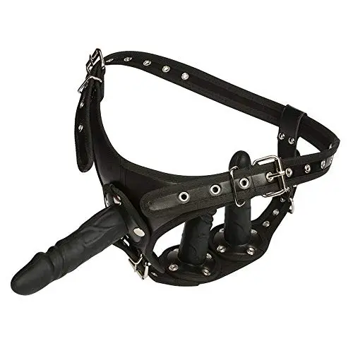 Ultra Harness Strap with 3 Silicone Plug Toy