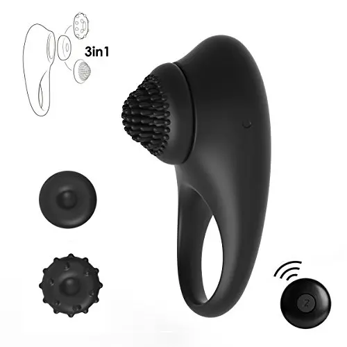 ZEMALIA Ceres Penis Rings Whisper Quiet Cock Rings Wireless Vibrating Ring Rechargeable 10 Mode Vibrator 100% Waterproof Sex Toys for Men & Women