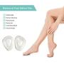 Temiart Ball of Foot Cushions Metatarsal Pads for Women Men Soft Gel Insoles Supports Forefoot Cushioning, Pain Relief Mortons Neuroma Foot Pads (4 Pair)