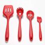 10 Pcs Nonstick Cookware Set Multifunction Silicone Kitchenware Suit Egg Scraper Spoon Spatula Brush Kitchen Tools (Red)