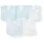 Moon and Back Baby Set of 5 Organic Reversible Bibs