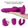 Tight Design Telescopic Rechargeable Suction Cup Wireless Massager Multi Speeds Full Body Massage Waterproof Silicone Toy