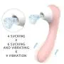 Clitoral Sucking Vibrator, NightFly G Spot Clit Vibrators Vibrating Dildo Rechargeable Waterproof Clitorial Sucking Toy Wand Massage Vibrartor Sex Toy for Women Couples Lesbian Pink