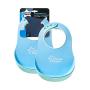 Tommee Tippee Essentials Baby Bibs - Crumb Catcher & Soft Edging Around Neck - Dishwasher Safe, BPA-Free, 6+ Months