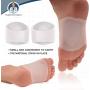 Dr. Frederick’s Original Arch Support Shoe Insert Gel Set - 2 Pieces - Soft Gel Sleeves for Plantar Fasciitis Support & Flat Foot Support - Pain Relief - Men & Women - Large - W8-14 | M6-13