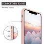 iPhone X Case Silicone, iPhone X Silicone Case, Xperg Slim Liquid Silicone Gel Rubber Shockproof Case Soft Microfiber Cloth Lining Cushion Compatible with iPhone X 5.8 inch (2017), Pink Sand