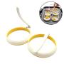 2 Pieces Egg Rings, Non-Stick Silicone Kitchenware with Handles for Eggs Frying Omelette Pancake Sandwiches Making