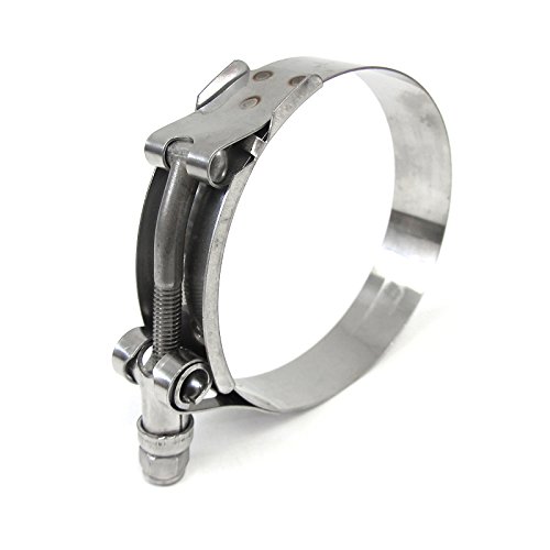 HPS SSTC-159-167 T-Bolt Clamp SAE 172 for 6" ID Hose, Effective Size 6.26"-6.57", Stainless Steel, 1 Piece