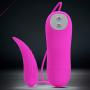 Qhufnng Silicone Mini Toy for Women, Battery, 12 Speeds, Waterproof Preferable Gift for Lover Remote Vibrantor Toy, Pink