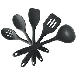 Dana Carrie Kitchen supplies 5-piece silicone kitchenware kitchenware set silicone black