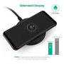 RAVPower Fast Wireless Charger, 7.5W Compatible iPhone XR/XS/X/8/8+, 10W Compatible Galaxy S9/S9+, All Qi-enabled Devices (Adapter Included)- Renewed