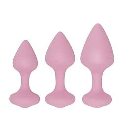 JOYGRACE 3 Pcs Naughty Butt Plug Kits Anal Toys for Beginners Health Material - Not a Silicone Vibrating Dil- dò