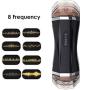 Yikiop 2 in 1 Male Aír-cr?ft Cup Man Massager Cup Electric Medical Lightweight Silicone Waterproof Handheld Vibrating Massager Male Massaging Cup Toys with Strong Suction Mens Tshirt