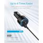 USB C Car Charger, Anker 49.5W PowerDrive Speed+ 2 Car Adapter with One 30W PD Port for MacBook Pro/Air 2018, iPad Pro, iPhone XS/Max/XR/X/8, S10/S9, and One 19.5W Fast Charge Port for S8 and More