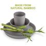 WEESPROUT Bamboo Toddler Bowls - 4 pc Set (10 fl oz) - The Best Premium Eco Friendly, Non Toxic, Bamboo Bowls for Kids - Dishwasher Safe - Natural BPA Free Non Toxic Baby Bowls