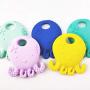 YOUSIKE Octopus Multi-Textured, Soft & Soothing, Easy-Hold, Silicone Teether for Newborn Babie, Infant Teething Toy Teether in Appetite Stimulating Colors