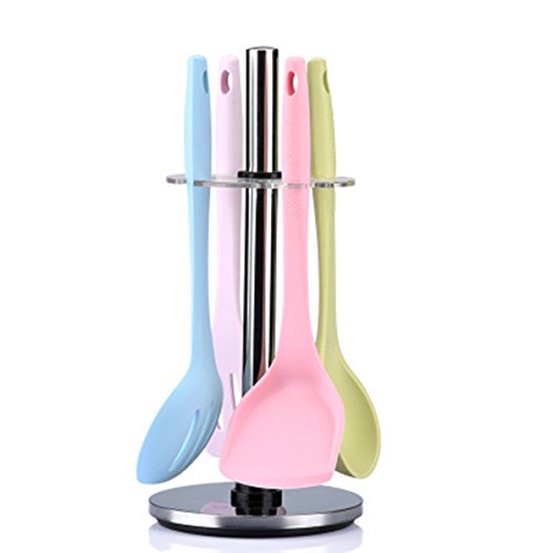 Ueannryer Kitchen Products Non-stick Spatula set of silicone household cooking cookware kitchenware set full scoop (Blending color)