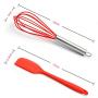 Homebetter Silicone Kitchen Utensils 5 Set Easy to Clean Nonstick Environmentally Friendly Silicone Kitchenware Set For Kitchen