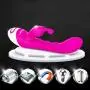 O-GAME Rabbit Vibrantor Silicone Stimulator with 10 Vibranting Modes Waterproof Rechargeable Motor Toys for Women or Couples