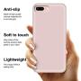 iPhone 8 Plus Case, iPhone 7 Plus Case, Anuck Soft Silicone Gel Rubber Bumper Case Microfiber Lining Hard Shell Shockproof Full-Body Protective Case Cover for iPhone 7 Plus /8 Plus 5.5" - Pink Sand