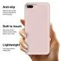 iPhone 8 Plus Case, iPhone 7 Plus Case, Anuck Soft Silicone Gel Rubber Bumper Case Microfiber Lining Hard Shell Shockproof Full-Body Protective Case Cover for iPhone 7 Plus /8 Plus 5.5" - Pink Sand