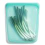 Stasher 100% Silicone Reusable Food Bag, Large 1/2 Gallon Storage and Sous vide Size, 10-inch (64.2-ounce), Aqua