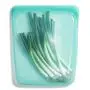 Stasher 100% Silicone Reusable Food Bag, Large 1/2 Gallon Storage and Sous vide Size, 10-inch (64.2-ounce), Aqua