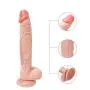 Relaxation Pressure Wand, Female Realistic Lifelike for Women Silicone Adult Toys with Strong Suction Cup Flesh Color PVC+ Leather Pants (29cm/11.4in)