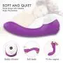 Travel Relaxing Gift Wireless Waterproof Handheld Wand Massager with Heating Mode - Medical Silicone,USB Rechargeable,Powerful but Quiet Sucking Toys,Travel Relaxing Gift